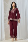 Alzane By Nsf Premium Cotton Fabric With Embroidery Work Co Ord Set Wholesale In India